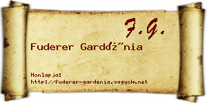 Fuderer Gardénia névjegykártya
